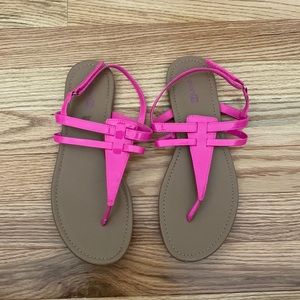 Girls Pink Sandals-girls size 6